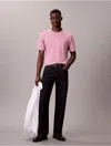 Calvin Klein Jeans Est.1978 Calvin Klein Men's Embroidered Monogram Relaxed T-shirt In Pink