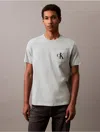 Calvin Klein Jeans Est.1978 Calvin Klein Men's Faded Monogram Logo Pocket Classic T-shirt In Gold