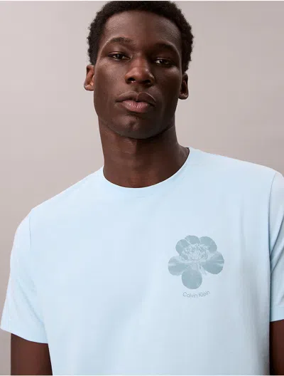 Calvin Klein Jeans Est.1978 Calvin Klein Men's Flower Logo Graphic In Blue