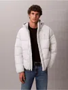 Calvin Klein Jeans Est.1978 Calvin Klein Men's Hooded Puffer Jacket In White