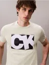 Calvin Klein Jeans Est.1978 Calvin Klein Men's Monogram Logo Box Graphic Classic T-shirt In Neutral