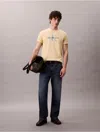 Calvin Klein Jeans Est.1978 Calvin Klein Men's Monogram Logo Tee In Yellow