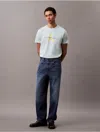 Calvin Klein Jeans Est.1978 Calvin Klein Men's Monogram Logo Tee In Blue