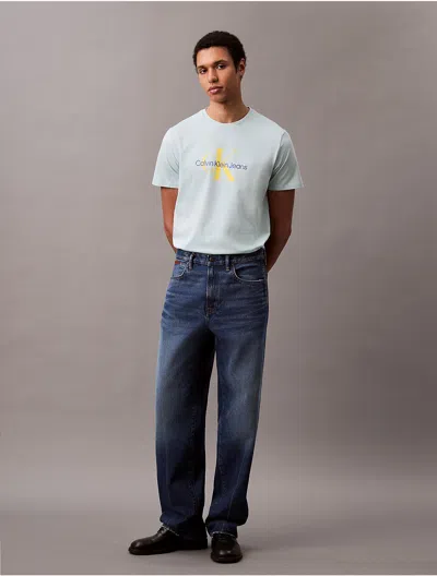 Calvin Klein Jeans Est.1978 Calvin Klein Men's Monogram Logo Tee In Blue