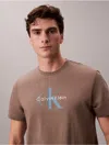 Calvin Klein Jeans Est.1978 Calvin Klein Men's Monogram Logo Tee In Brown