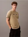 Calvin Klein Jeans Est.1978 Calvin Klein Men's New York Script Logo Graphic Classic T-shirt In Green