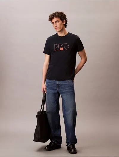 Calvin Klein Jeans Est.1978 Calvin Klein Men's Nyc Outline Graphic Classic T-shirt