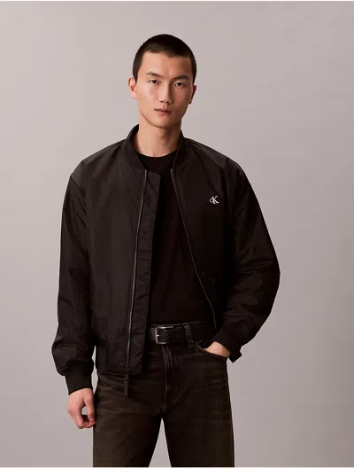 Calvin Klein Jeans Est.1978 Calvin Klein Men's Nylon Bomber Jacket In Black