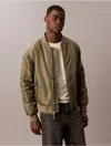 Calvin Klein Jeans Est.1978 Calvin Klein Men's Nylon Bomber Jacket In Green