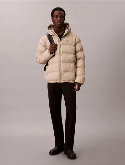 Calvin Klein Jeans Est.1978 Calvin Klein Men's Nylon Puffer Jacket In Brown