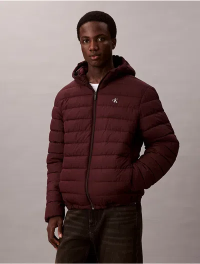 Calvin Klein Jeans Est.1978 Calvin Klein Men's Packable Ripstop Puffer Jacket In Red