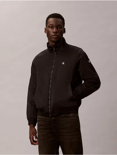 Calvin Klein Jeans Est.1978 Calvin Klein Men's Padded Zip Mock Neck Jacket In Brown
