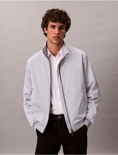 Calvin Klein Jeans Est.1978 Calvin Klein Men's Padded Zip Mock Neck Jacket In Gray