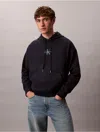 Calvin Klein Jeans Est.1978 Calvin Klein Men's Premium Fleece Monogram Logo Hoodie In Black