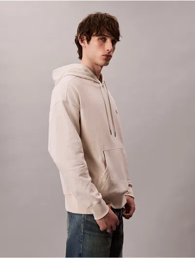Calvin Klein Jeans Est.1978 Calvin Klein Men's Premium Fleece Relaxed Hoodie In Neutral