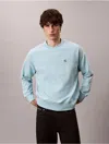 Calvin Klein Jeans Est.1978 Calvin Klein Men's Premium Fleece Relaxed Sweatshirt In Blue
