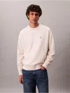 Calvin Klein Jeans Est.1978 Calvin Klein Men's Premium Fleece Relaxed Sweatshirt In Neutral