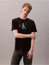 Calvin Klein Jeans Est.1978 Calvin Klein Men's Pride Monogram Logo Relaxed T-shirt In Black