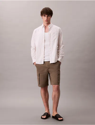 Calvin Klein Jeans Est.1978 Calvin Klein Men's Pull-on Cargo Shorts In Brown