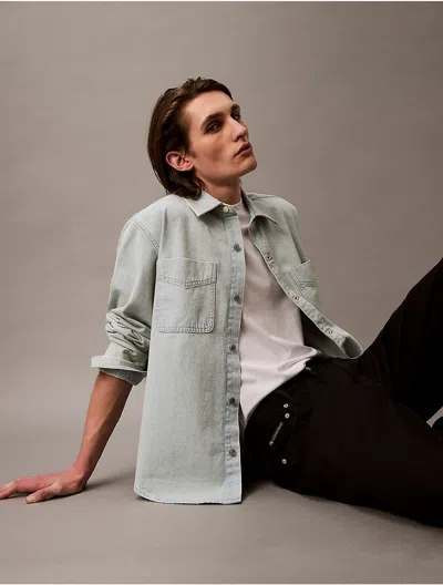Calvin Klein Jeans Est.1978 Calvin Klein Men's Relaxed Denim Button-down Shirt