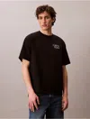 Calvin Klein Jeans Est.1978 Calvin Klein Men's Resort Script Logo Graphic Relaxed T-shirt In Yellow