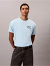 Calvin Klein Jeans Est.1978 Calvin Klein Men's Resort Script Logo Graphic Relaxed T-shirt In Blue