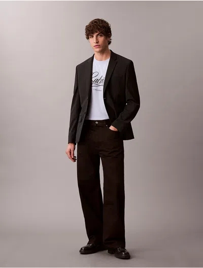 Calvin Klein Jeans Est.1978 Calvin Klein Men's Script Logo Graphic Classic T-shirt In Black