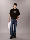 Calvin Klein Jeans Est.1978 Calvin Klein Men's Script Logo Graphic Relaxed T-shirt In Black