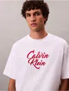 Calvin Klein Jeans Est.1978 Calvin Klein Men's Script Logo Graphic Relaxed T-shirt In White
