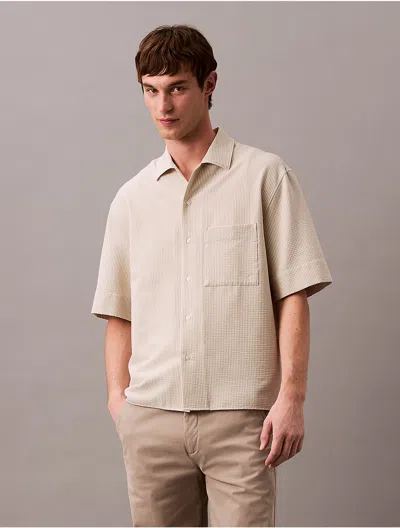 Calvin Klein Jeans Est.1978 Calvin Klein Men's Seersucker Stripe Relaxed Shirt