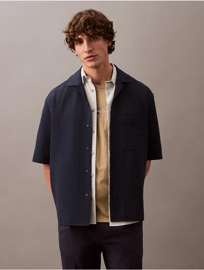 Calvin Klein Jeans Est.1978 Calvin Klein Men's Seersucker Stripe Relaxed Shirt