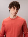 Calvin Klein Jeans Est.1978 Calvin Klein Men's Smooth Cotton Sweater In Red