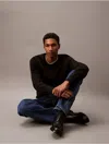 Calvin Klein Jeans Est.1978 Calvin Klein Men's Smooth Cotton Sweater In Black