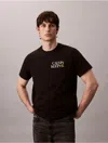 Calvin Klein Jeans Est.1978 Calvin Klein Men's Stacked Ck Logo Easy Tee In Black