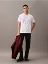 Calvin Klein Jeans Est.1978 Calvin Klein Men's Textured Box Graphic Classic Crewneck T-shirt In White