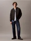 Calvin Klein Jeans Est.1978 Calvin Klein Men's Twill Nylon Bomber Jacket In Brown