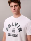 Calvin Klein Jeans Est.1978 Calvin Klein Men's Varsity Logo Graphic Relaxed T-shirt In White