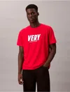 Calvin Klein Jeans Est.1978 Calvin Klein Men's Very Graphic Relaxed T-shirt In Red