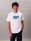 Calvin Klein Jeans Est.1978 Calvin Klein Men's Very Graphic Relaxed T-shirt In White