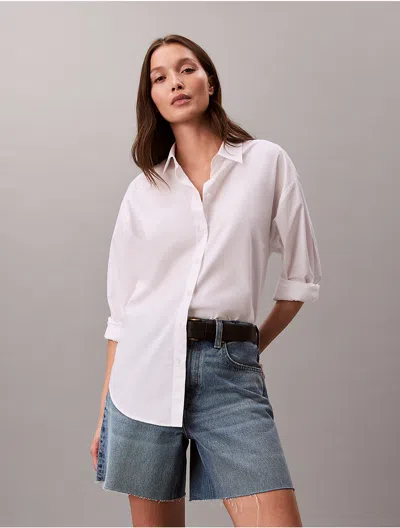 Calvin Klein Jeans Est.1978 Calvin Klein Women's 90s 6-inch Denim Shorts In White