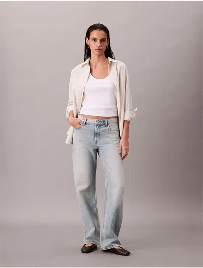 Calvin Klein Jeans Est.1978 Calvin Klein Women's 90s Straight Jeans In Blue