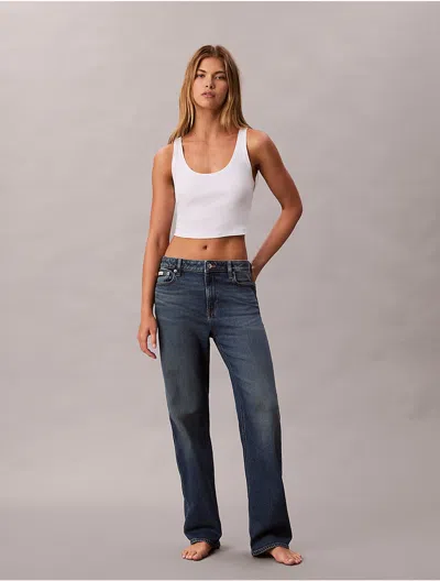 Calvin Klein Jeans Est.1978 Calvin Klein Women's 90s Straight Jeans In Blue