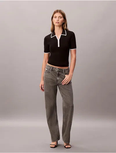 Calvin Klein Jeans Est.1978 Calvin Klein Women's 90s Straight Jeans In Gray