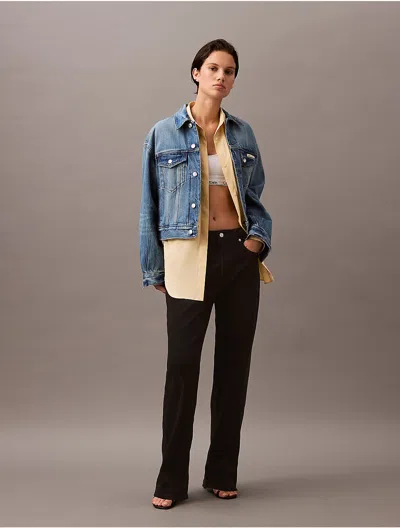 Calvin Klein Jeans Est.1978 Calvin Klein Women's 90s Denim Trucker Jacket In Multi