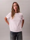 Calvin Klein Jeans Est.1978 Calvin Klein Women's Allover Monogram Classic T-shirt In Pink