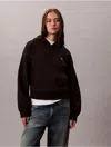Calvin Klein Jeans Est.1978 Calvin Klein Women's Archive Logo Fleece Hoodie In Black