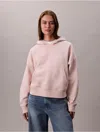 Calvin Klein Jeans Est.1978 Calvin Klein Women's Archive Logo Fleece Hoodie In Pink