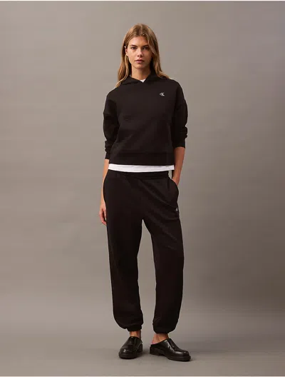 Calvin Klein Jeans Est.1978 Calvin Klein Women's Archive Logo Fleece Joggers In Black