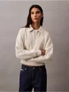 Calvin Klein Jeans Est.1978 Calvin Klein Women's Archive Logo Fleece Quarter Zip Sweatshirt