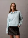 Calvin Klein Jeans Est.1978 Calvin Klein Women's Archive Logo Fleece Quarter Zip Sweatshirt
